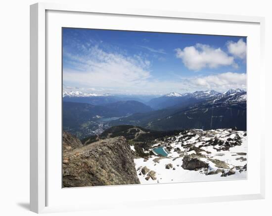 View from the Top of Whistler Mountain, Whistler, British Columbia, Canada, North America-Martin Child-Framed Photographic Print