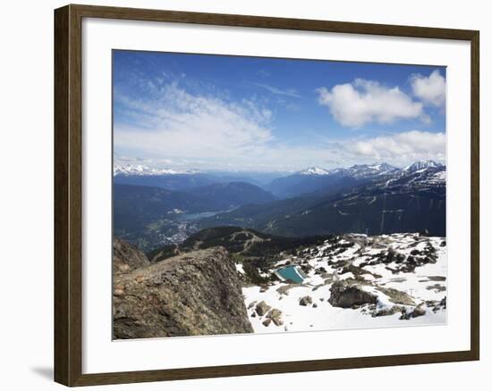 View from the Top of Whistler Mountain, Whistler, British Columbia, Canada, North America-Martin Child-Framed Photographic Print