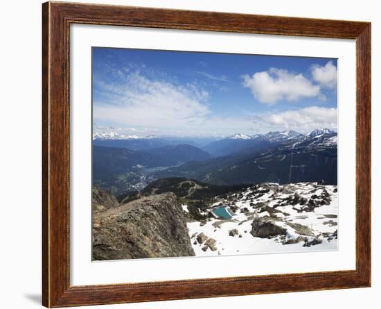 View from the Top of Whistler Mountain, Whistler, British Columbia, Canada, North America-Martin Child-Framed Photographic Print