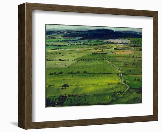 View from the Tor I, 2008, (Oil on Canvas)-Helen White-Framed Giclee Print