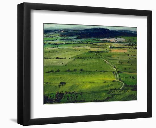 View from the Tor I, 2008, (Oil on Canvas)-Helen White-Framed Giclee Print