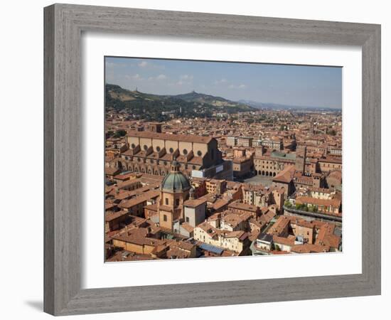 View from the Two Towers of Piazza Di Porta Ravegnana, Bologna, Emilia Romagna, Italy, Europe-Frank Fell-Framed Photographic Print