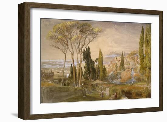 View from the Villa D'Este at Tivoli, 1839-Samuel Palmer-Framed Giclee Print