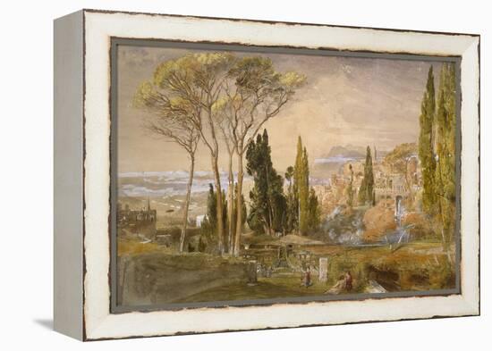 View from the Villa D'Este at Tivoli, 1839-Samuel Palmer-Framed Premier Image Canvas