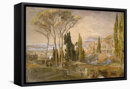 View from the Villa D'Este at Tivoli, 1839-Samuel Palmer-Framed Premier Image Canvas