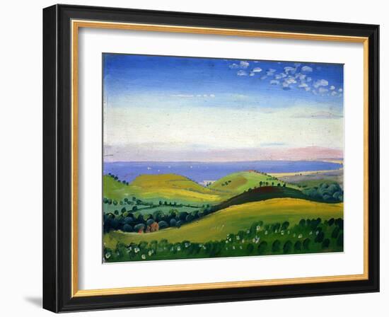 View from the White Hart, Guestling, Sussex, c.1911-12-James Dickson Innes-Framed Giclee Print