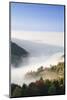 view from the Wiedener Eck to the Rhine plain at fog, Black Forest, Baden-Wurttemberg, Germany-Markus Lange-Mounted Photographic Print