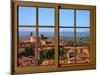 View from the Window at Montalcino, Tuscany-Anna Siena-Mounted Giclee Print