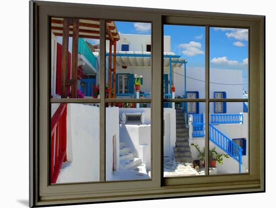 View from the Window at Mykonos Island 3-Anna Siena-Mounted Giclee Print