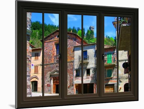 View from the Window at Radicofani, Tuscany-Anna Siena-Mounted Giclee Print
