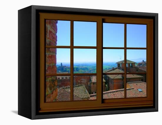 View from the Window at Siena, Tuscany-Anna Siena-Framed Premier Image Canvas