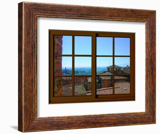 View from the Window at Siena, Tuscany-Anna Siena-Framed Giclee Print