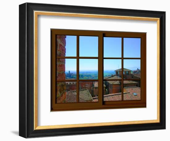 View from the Window at Siena, Tuscany-Anna Siena-Framed Giclee Print
