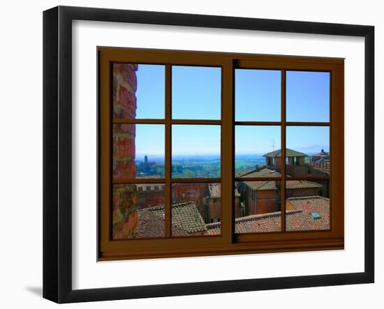 View from the Window at Siena, Tuscany-Anna Siena-Framed Giclee Print