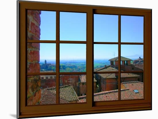 View from the Window at Siena, Tuscany-Anna Siena-Mounted Giclee Print