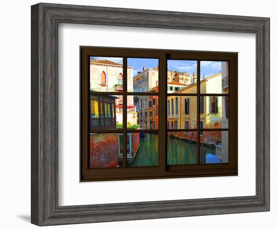 View from the Window at Venice-Anna Siena-Framed Giclee Print