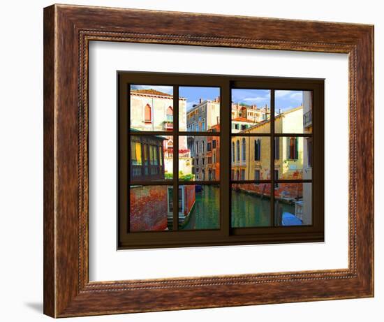 View from the Window at Venice-Anna Siena-Framed Giclee Print