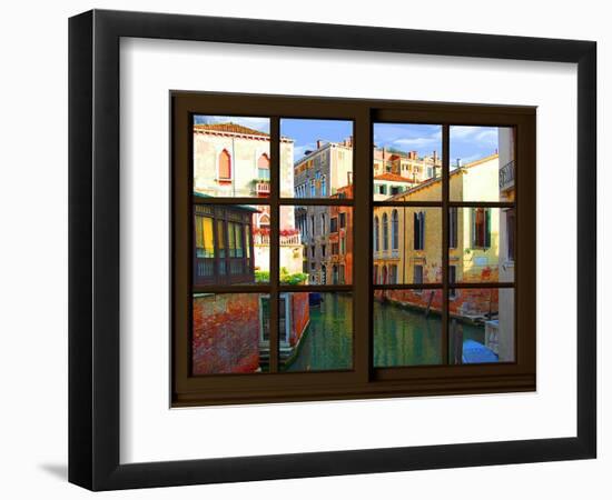 View from the Window at Venice-Anna Siena-Framed Giclee Print