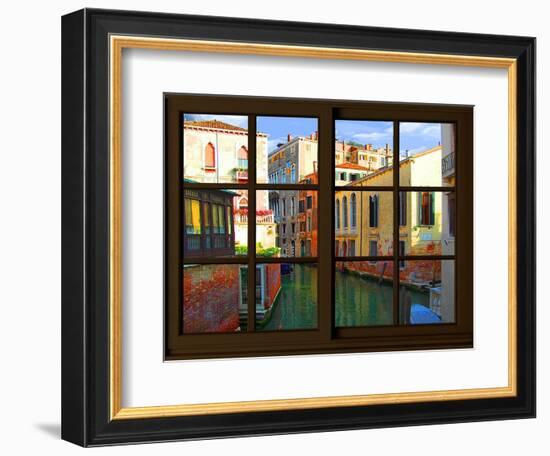 View from the Window at Venice-Anna Siena-Framed Giclee Print