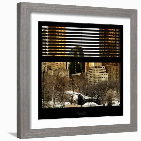 View from the Window - Central Park Buildings at Sunset-Philippe Hugonnard-Framed Photographic Print