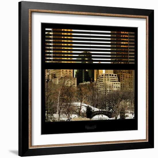 View from the Window - Central Park Buildings at Sunset-Philippe Hugonnard-Framed Photographic Print