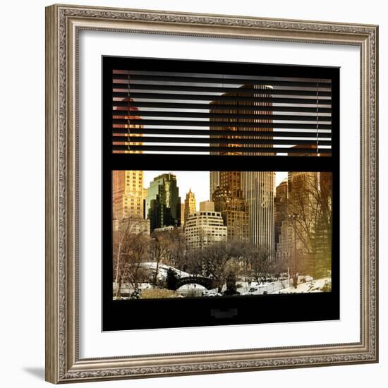 View from the Window - Central Park in Winter-Philippe Hugonnard-Framed Photographic Print