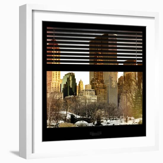 View from the Window - Central Park in Winter-Philippe Hugonnard-Framed Photographic Print