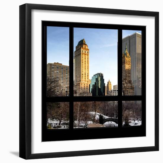 View from the Window - Central Park in Winter-Philippe Hugonnard-Framed Photographic Print