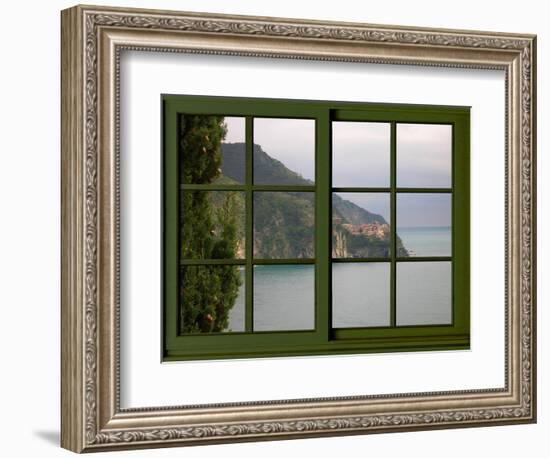 View from the Window Corniglia at Cinque Terre-Anna Siena-Framed Giclee Print