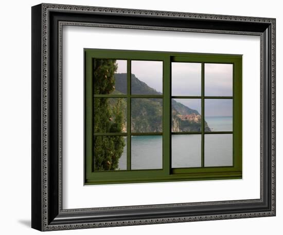 View from the Window Corniglia at Cinque Terre-Anna Siena-Framed Giclee Print