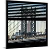 View from the Window - Empire State Building and Manhattan Bridge-Philippe Hugonnard-Mounted Photographic Print