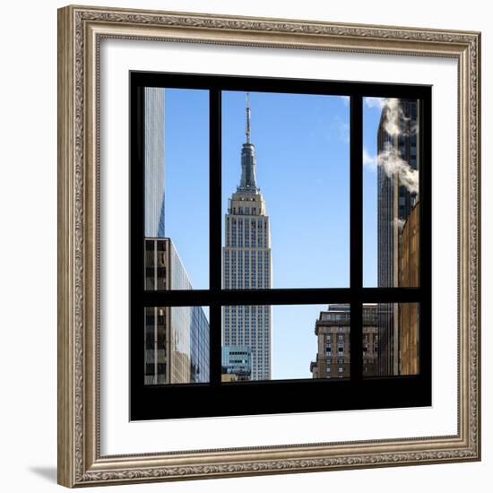 View from the Window - Empire State Building-Philippe Hugonnard-Framed Photographic Print