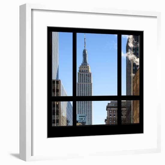 View from the Window - Empire State Building-Philippe Hugonnard-Framed Photographic Print