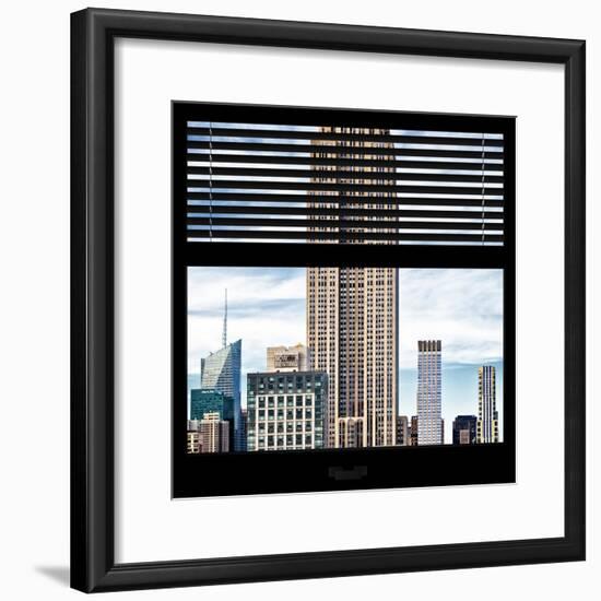 View from the Window - Empire State Building-Philippe Hugonnard-Framed Photographic Print