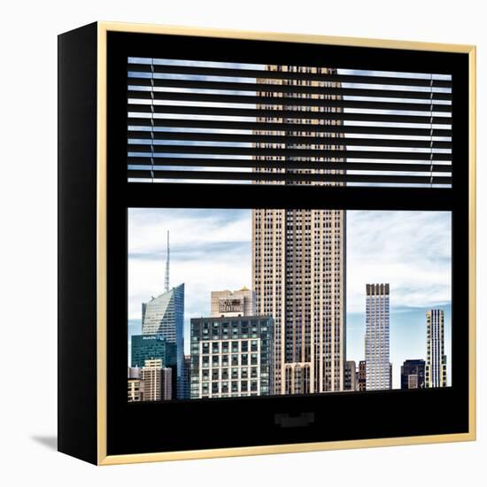 View from the Window - Empire State Building-Philippe Hugonnard-Framed Premier Image Canvas