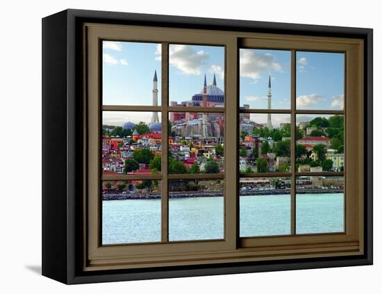 View from the Window Hagia Sophia at Istanbul-Anna Siena-Framed Premier Image Canvas