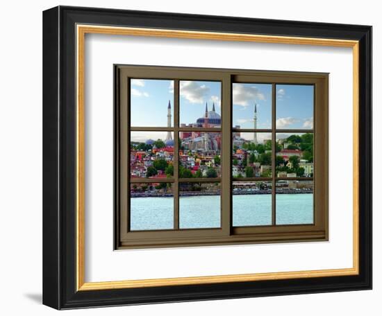 View from the Window Hagia Sophia at Istanbul-Anna Siena-Framed Giclee Print