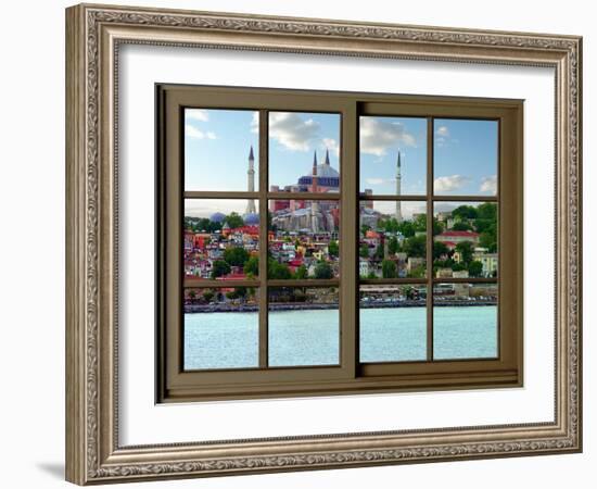 View from the Window Hagia Sophia at Istanbul-Anna Siena-Framed Giclee Print