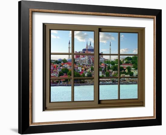 View from the Window Hagia Sophia at Istanbul-Anna Siena-Framed Giclee Print