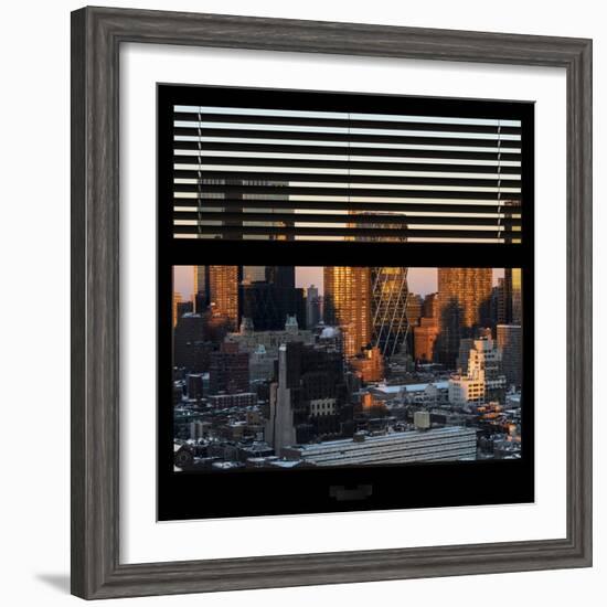 View from the Window - Hell's Kitchen at Sunset - Manhattan-Philippe Hugonnard-Framed Photographic Print