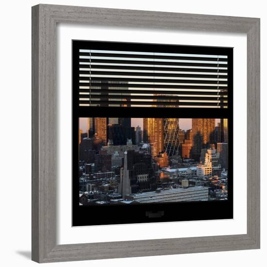 View from the Window - Hell's Kitchen at Sunset - Manhattan-Philippe Hugonnard-Framed Photographic Print