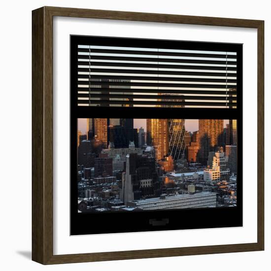 View from the Window - Hell's Kitchen at Sunset - Manhattan-Philippe Hugonnard-Framed Photographic Print