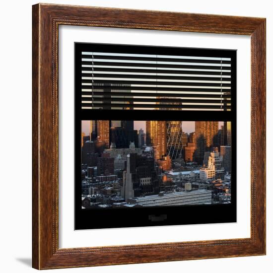 View from the Window - Hell's Kitchen at Sunset - Manhattan-Philippe Hugonnard-Framed Photographic Print