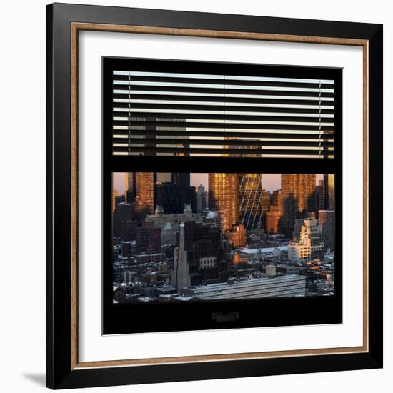 View from the Window - Hell's Kitchen at Sunset - Manhattan-Philippe Hugonnard-Framed Photographic Print