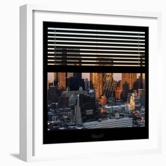 View from the Window - Hell's Kitchen at Sunset - Manhattan-Philippe Hugonnard-Framed Photographic Print