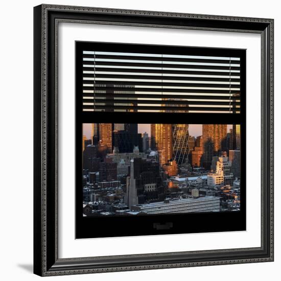 View from the Window - Hell's Kitchen at Sunset - Manhattan-Philippe Hugonnard-Framed Photographic Print