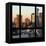 View from the Window - Hell's Kitchen at Sunset - Manhattan-Philippe Hugonnard-Framed Premier Image Canvas