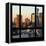 View from the Window - Hell's Kitchen at Sunset - Manhattan-Philippe Hugonnard-Framed Premier Image Canvas