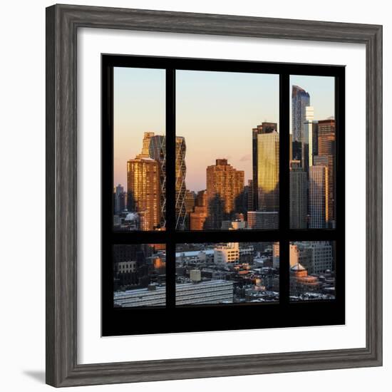 View from the Window - Hell's Kitchen at Sunset - Manhattan-Philippe Hugonnard-Framed Photographic Print