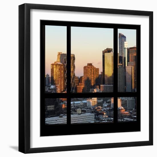 View from the Window - Hell's Kitchen at Sunset - Manhattan-Philippe Hugonnard-Framed Photographic Print